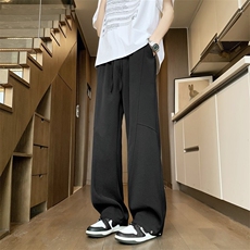 直播得物大码宽松夏季冰丝裤休闲裤西裤K35特批35，男装休闲裤，星座617B