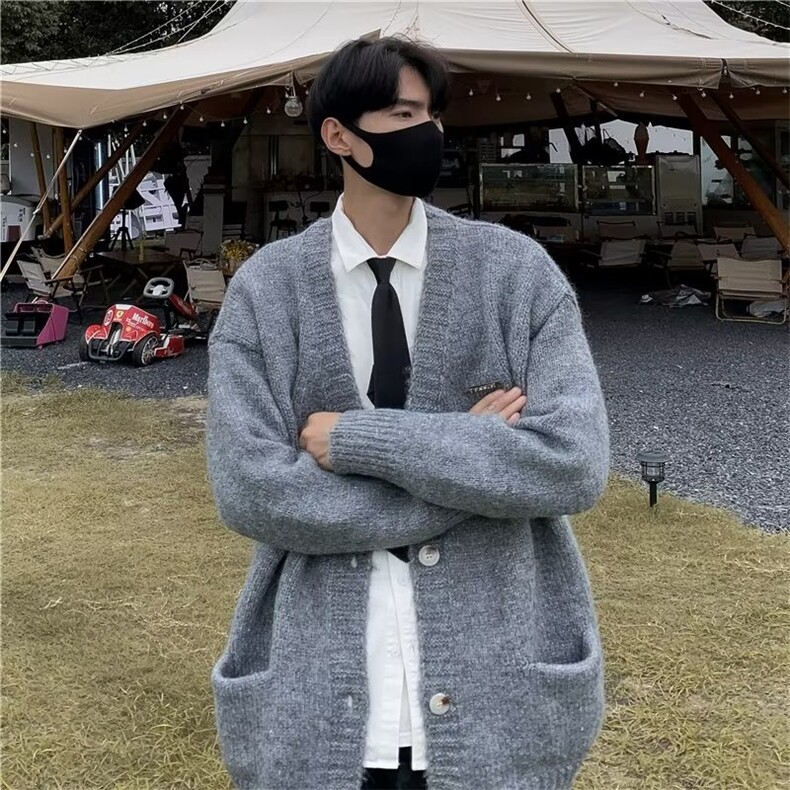 美式毛衣男慵懒风休闲针织衫 X021 P50图片