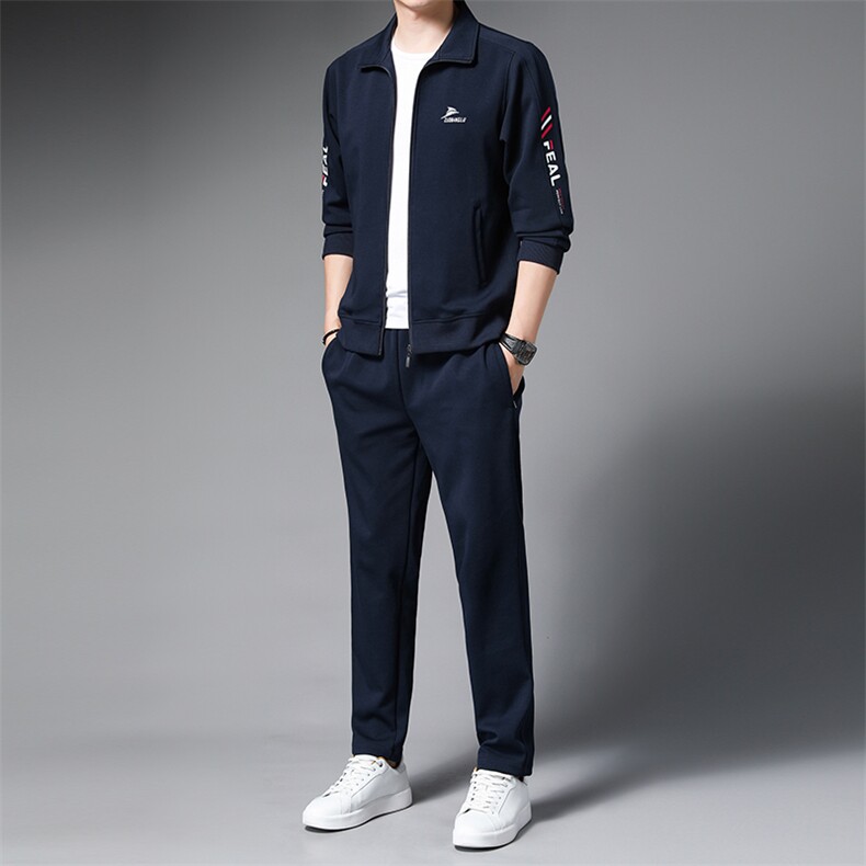 AL2805钱塘2020-3春秋新款运动休闲时尚中青年男士套装P150,男装休闲套装,钱塘207-3
