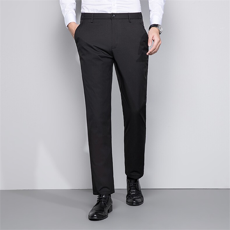 中年羽绒裤男士加厚保暖白鸭绒长裤子冬季新款商务休闲裤爸爸装，男装棉裤，电商B212（原钱塘6029）