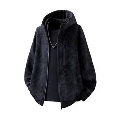 1可二开脏脏灰扎染罗纹拼接运动修身大码M-5XL夹克JK78077P75控，男装夹克，星座226-2