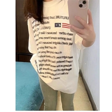 少年潮牌美式高街短袖T恤男女夏季情侣嘻哈宽松半袖百搭无品牌，男装T恤，星座506A