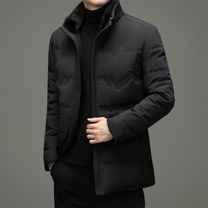 BW715钱塘2020-2中年男士冬季厚款商务休闲简约百搭羽绒服P350图片