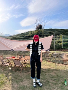 复古水洗牛仔连体裤,女装连体裤,cosette(4F)