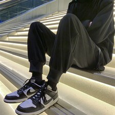 2023秋季休闲宽松束脚大码裤纯色313A-1-NK14-P25尺码S-4XL控39，男装休闲裤，星座808A-1