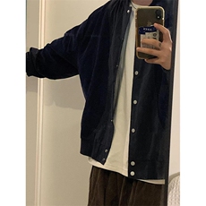春季新款灯芯绒拼接棒球服外套男女小众设计感夹克J676，男装夹克，星座1116A（原606A-3）