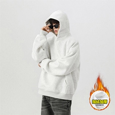 抖音得物高品质二开秋冬美式高街重磅结构辑明线连帽卫衣外套W75，女装短外套，电商A486