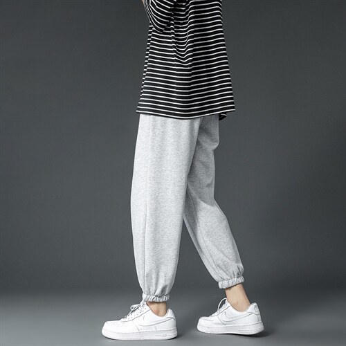 主推夏季薄款卫裤宽松休闲运动九分裤B377-A01-特P25 限48，男装休闲裤，电商B377