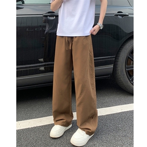 美式高街斜切伐木工装裤男薄款速干裤直筒弯刀裤25XK67118特批30图片