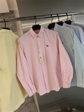 试衣间同款文艺复古立体刺绣秋休闲长袖条纹衬衫衬衣男CCS01P50，男装衬衫，电商D256-1(原A064-1)