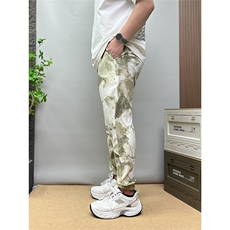 夏季薄款冰丝休闲束脚裤男提花透气宽松哈伦裤印花百搭垂感九分裤，男装休闲裤，星座506A