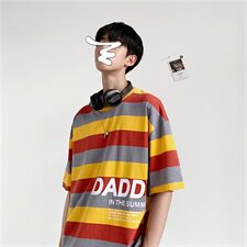 2021夏季新款男装短袖T恤条纹202-7-GT03-P30，男装T恤，星座1302