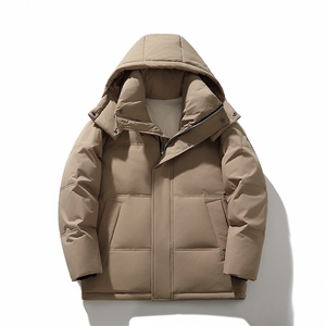 羽绒服男冬季新款港风连帽白鸭绒情侣外套YR922-P160 (控价208元图片