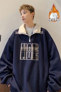 2024 冬季新款 港风外景大码绣花加绒卫衣M-5X HW24953-P60图片