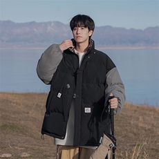 B225-W8627-P126-X158---100聚酯纤维-拼接棉服-已有现货，男装棉衣，电商B225