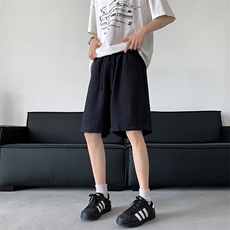 8XL-M特大码复古短裤高级男休闲五分裤透气沙滩裤纯色DK1536P35，男装牛仔裤，电商D206-1