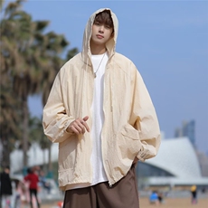 夏季防晒衣男韩版潮流连帽纯色帅气2023新款百搭ins外套W4789-P38，男装防晒衣，星座412-2