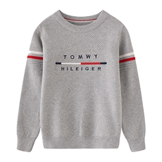 时尚儿童针织衫安迪绒秋冬保暖休闲百搭经典条纹设计高品质面料，童装儿童针织衫，伊美侕