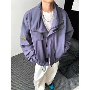 加绒牛仔棉服男冬季棉衣外套羊羔绒加厚毛领保暖外套MY1304-P148图片
