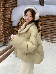 数据好现货2026冬季新款25121-P255-K388针织拼接50绒羽绒服图片