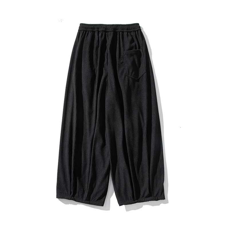 白底平铺秋冬加厚大码日系灯芯绒阔腿休闲裤新中式直筒K275/P70,男装休闲裤,钱塘713