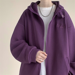 现货D232-WT116-P88控108自制款高克重刺绣加绒加厚外套班服图片