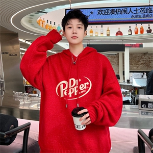 特P55控98高品秋冬季连帽毛衣男复古慵懒风针织衫毛衣外套MYL3337图片