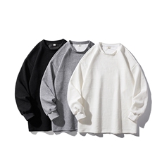 2026港风休闲大码M-5XL立体纯色方格花纹面料卫衣WY77050P38控58，男装卫衣，星座227-7