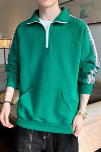 秋季新款卫衣店主风圆领印花落肩长袖光板上衣VE55107-P41控68图片