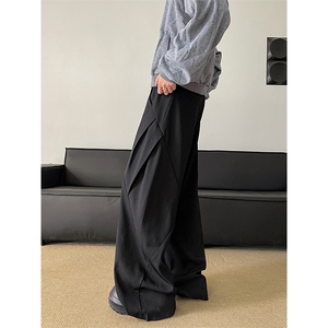 港风 cleanfit解构休闲裤西裤微喇长裤A014-DY25017-P60控88图片