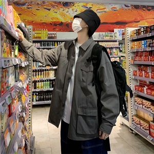 长袖衬衫男港风日系韩版潮流帅气衬衣C3008P45图片