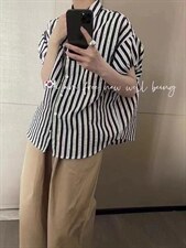 韩版竖条衬衣，其它，依多坊