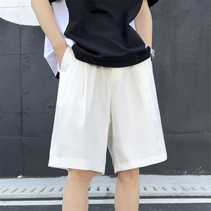 夏季潮牌高级感休闲五分裤2024新款西装短裤男现货K7713-P35