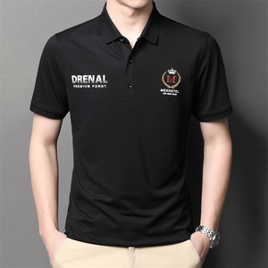 POLO衫男上衣半袖男装衣服男士体恤衫T恤潮牌休闲翻领爸爸短袖男图片