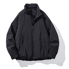 男士短款纯色立领绒服外套D213-M371-P330，女装短外套，电商D213