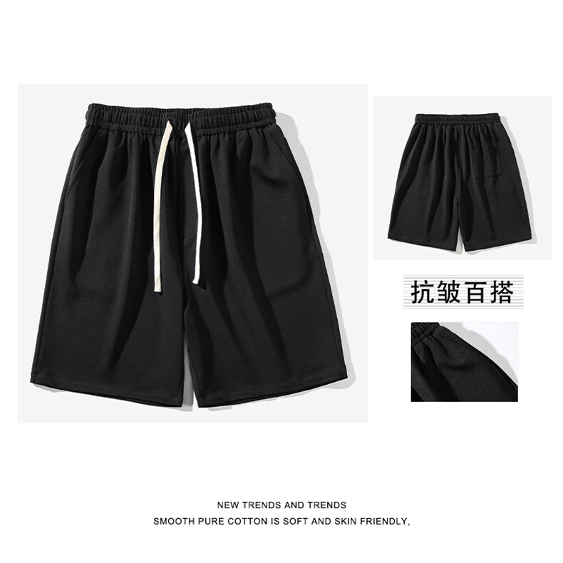 男装夏季新款肌理感重磅短裤男宽松潮流短裤五分裤XD2380特批32图片