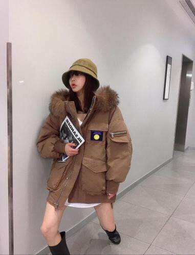 大毛领派克服SML，女装，尚映