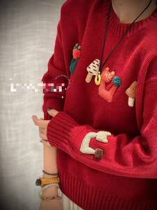 2025年秋季时尚百搭通勤简约休闲五星同款小猫手工针织加厚，女装羊绒衫，隆秋羊绒