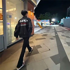【有货】DJKF026-批60斯巴达战马刺绣飞行员夹克男女棒球服新外套，男装夹克，星座603-2