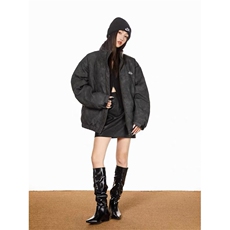 网络图现货潮牌复古立领休闲情侣加厚保暖面包服棉衣JM9052-P88，男装棉衣，星座715-7