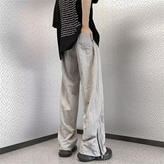 夏季美式拉链机能卫裤冲锋裤男高街vibe潮牌阔腿长裤K6710-P34，男装休闲裤，星座512-3
