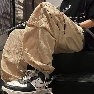 直播数据款 春季新款多口袋伞兵裤宽松直筒休闲裤工装裤 K502-P42图片