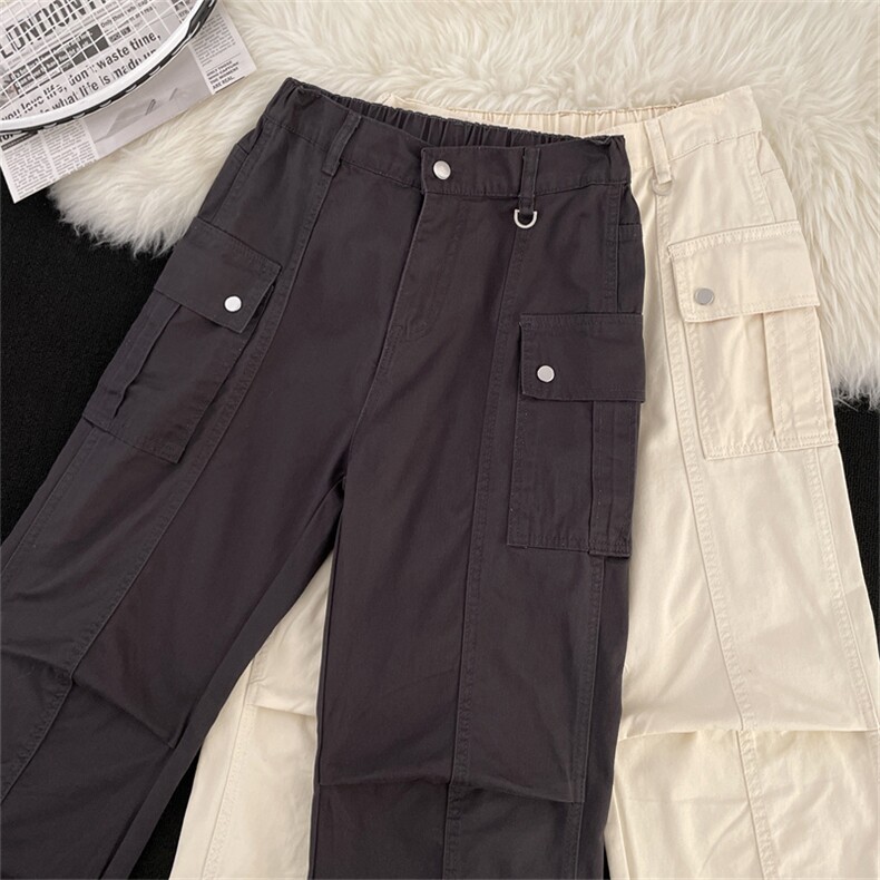 工装裤男裤子宽松直筒高街hiphop港风潮牌K01141-P55，男装工装外套，星座308B-2