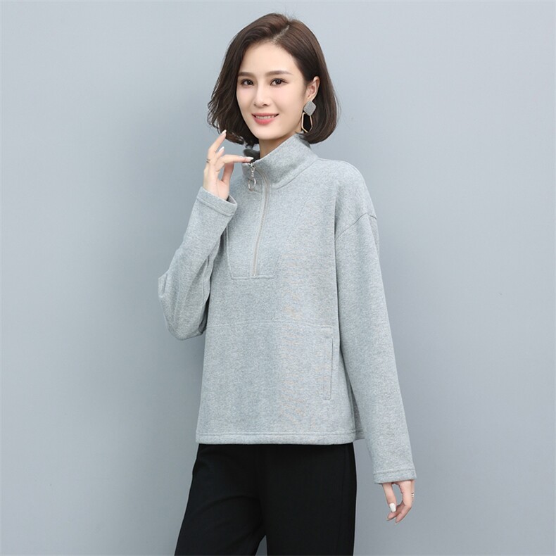 长期现货，女士卫衣春秋款2022年新款宽松时尚秋冬减龄长袖上衣潮,女装卫衣/绒衫,涵誉