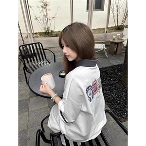 徽章刺绣短袖男款夏季半拉链polo衫男女同款短袖KA22-P42图片