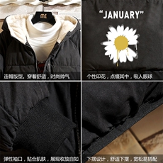 MY16073-P100加厚加绒连帽衣男大码服男面包服男砖墙挂拍，男装棉衣，电商A040A