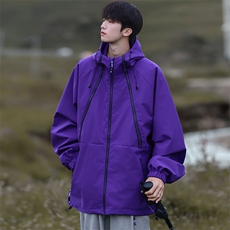 Cityboy情侣时尚连帽冲锋衣外套夹克团体班服，男装夹克，星座301D-5(原星座1415）