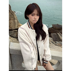 1506/QA5030/P76潮流冬季宽松棒球棉服，男装棉衣，星座1506