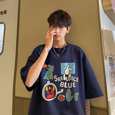 量大优供视频230g重磅纯棉短袖T恤男NT236-特P19控38，男装T恤，电商B367