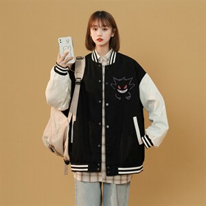 中性风春秋季情侣棒球服男女休闲夹克女时尚外套男BQF291-P50，男装夹克，电商B371